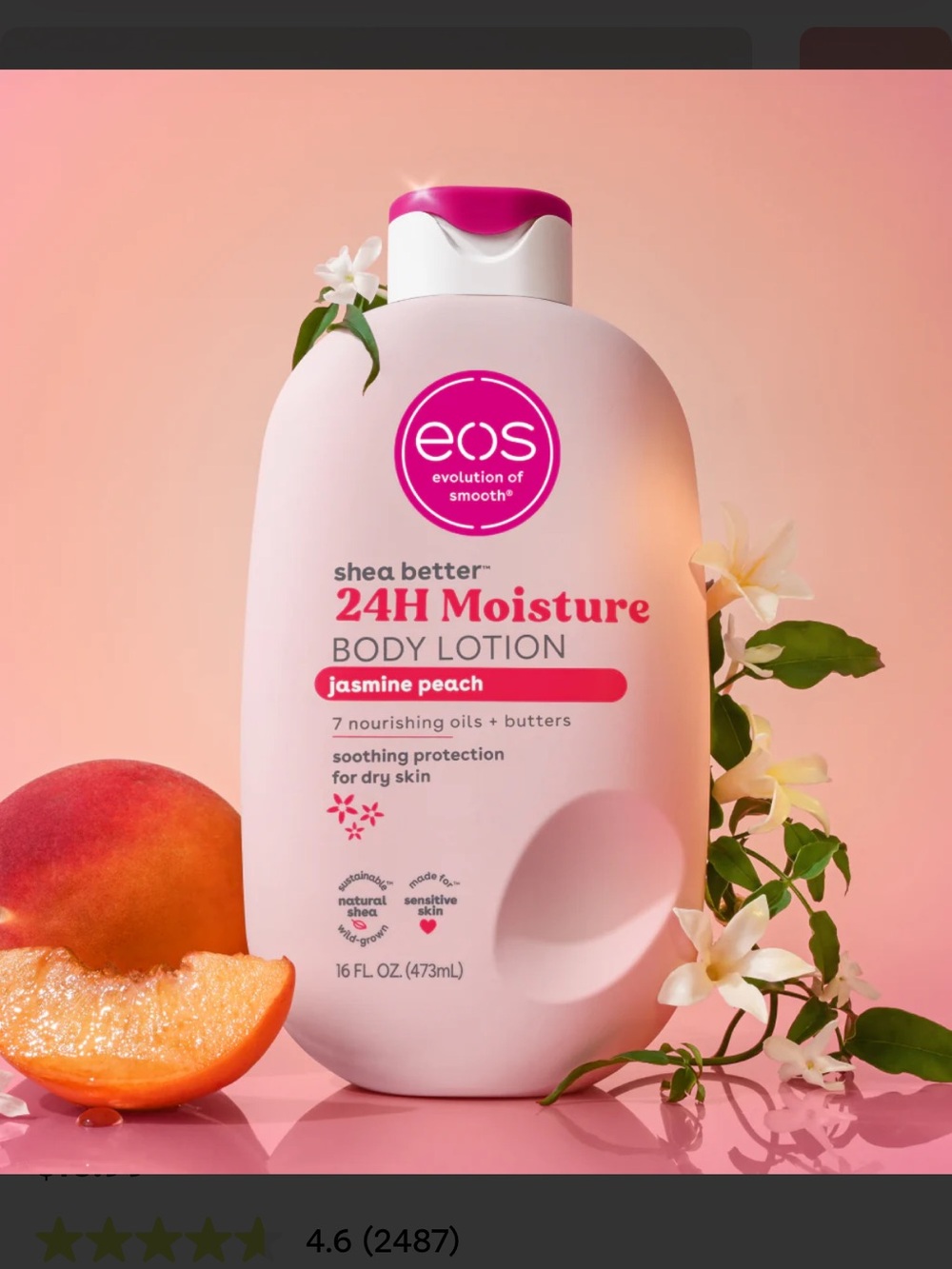 Eos Jasmine Peach Body Lotion